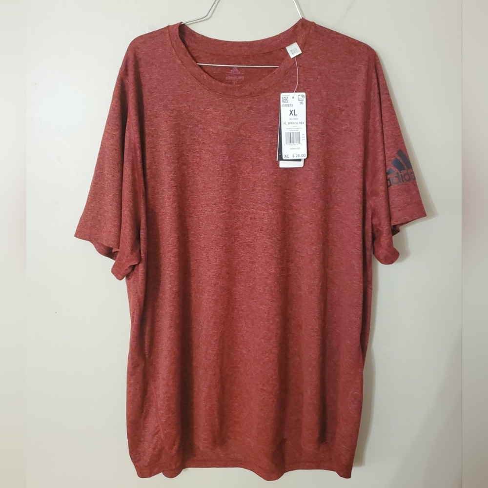ADIDAS Training AEROREADY FREELIFT Red TShirt Size XL GI0933 #2129